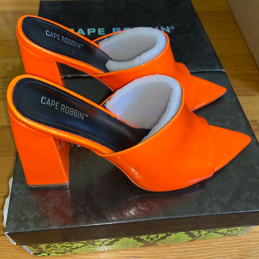 Triangle Open Toe Mules